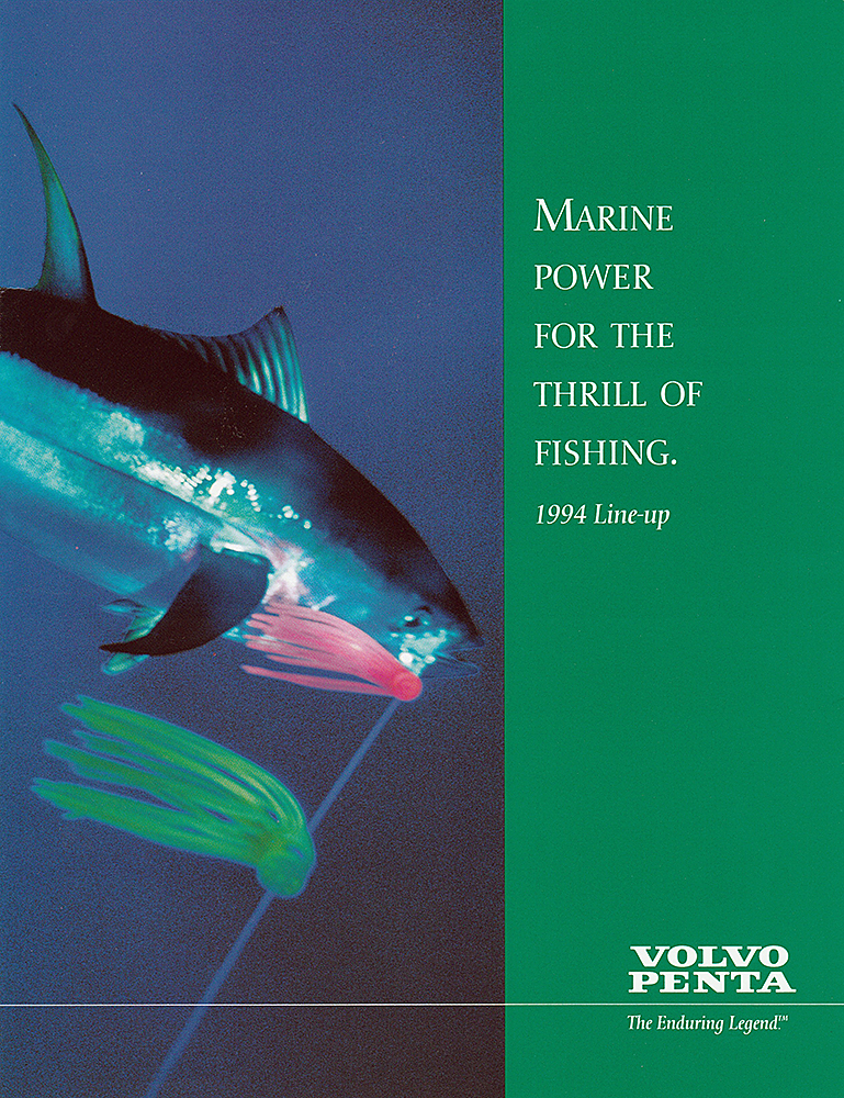 Cover Volvo Penta's 1994 marine power catalog.